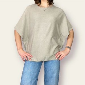 Beige poncho